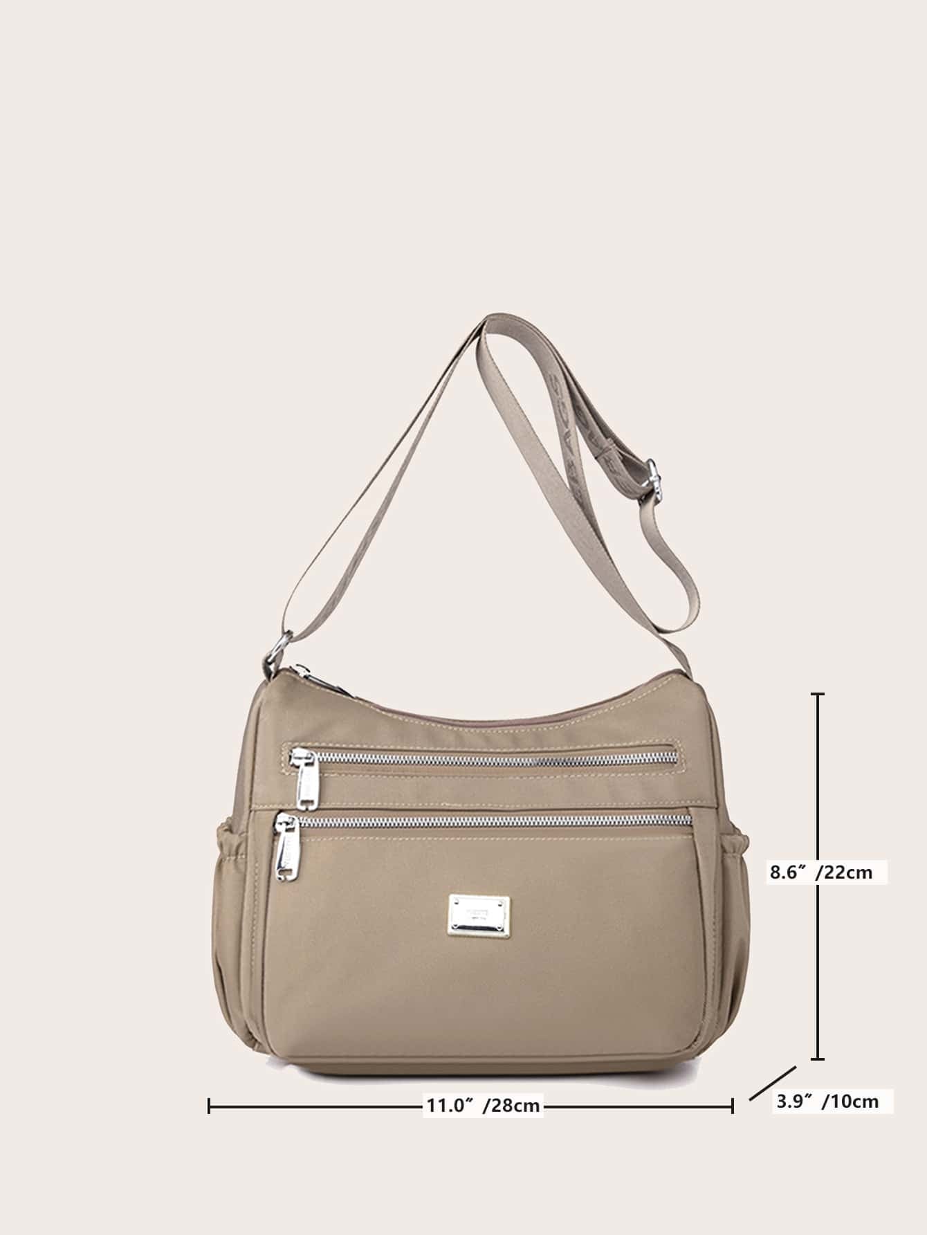 Solid Color Crossbody Bag for Women Nylon Waterproof Shoulder Purse Messenger Bag Lightweight Pocketbooks,Roomy Multiple Pockets Bag Ladies Crossbody Purse Fashion Tote Top Handle Satchel and Lightweight Hand Bags
