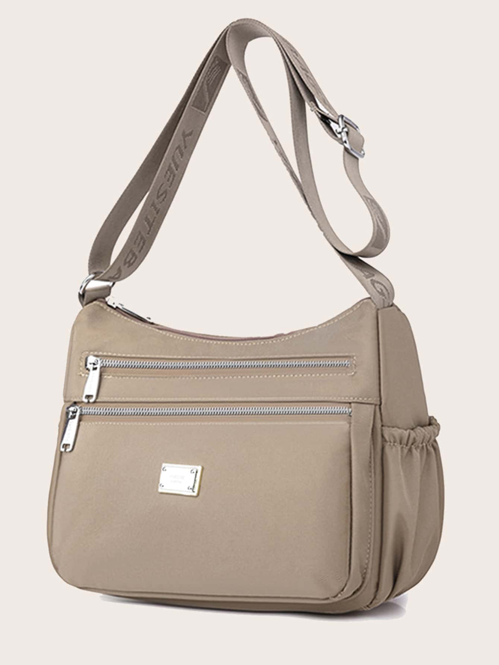 Solid Color Crossbody Bag for Women Nylon Waterproof Shoulder Purse Messenger Bag Lightweight Pocketbooks,Roomy Multiple Pockets Bag Ladies Crossbody Purse Fashion Tote Top Handle Satchel and Lightweight Hand Bags